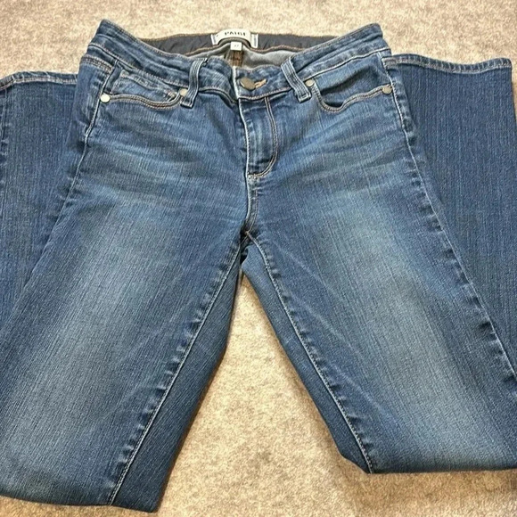 PAIGE Jeans, Skyline Ankle Peg. Size 27. Unique Knee Detail! - Picture 6 of 11